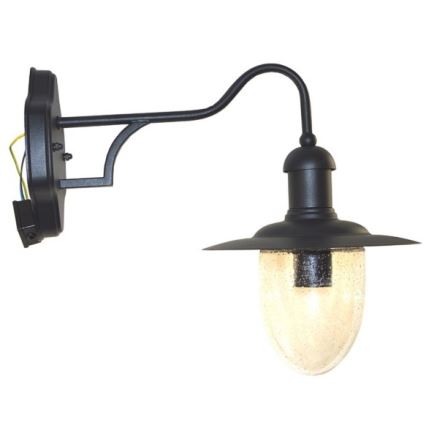 Āra sienas lampa TANGIA 1xE27/60W/230V IP44 melna
