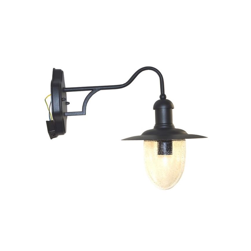 Āra sienas lampa TANGIA 1xE27/60W/230V IP44 melna