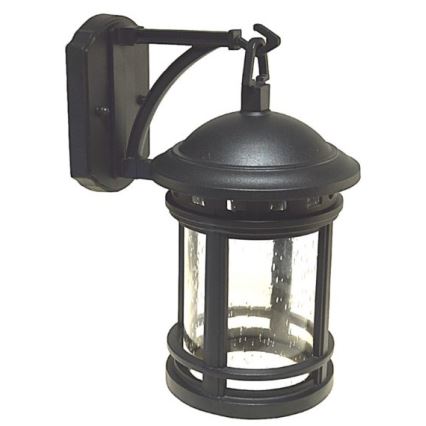 Āra sienas lampa ULAN 1xE27/60W/230V IP44 melna