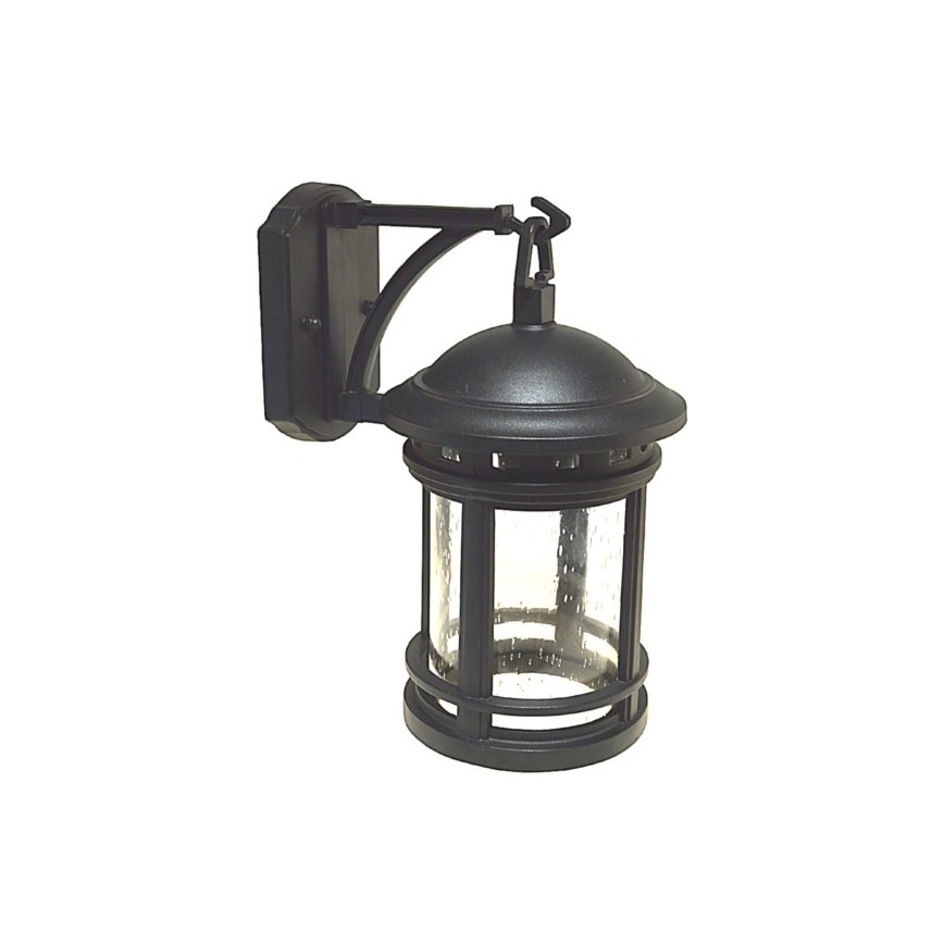 Āra sienas lampa ULAN 1xE27/60W/230V IP44 melna