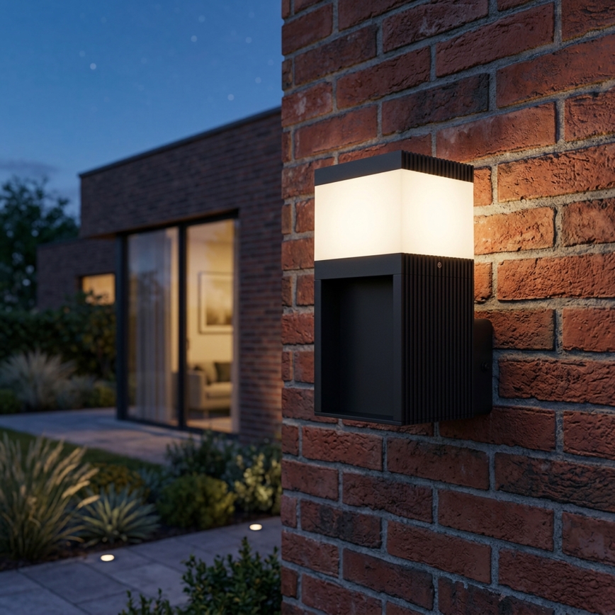 Āra sienas lampa VESPER 1xG9/5W/230V IP44 melna
