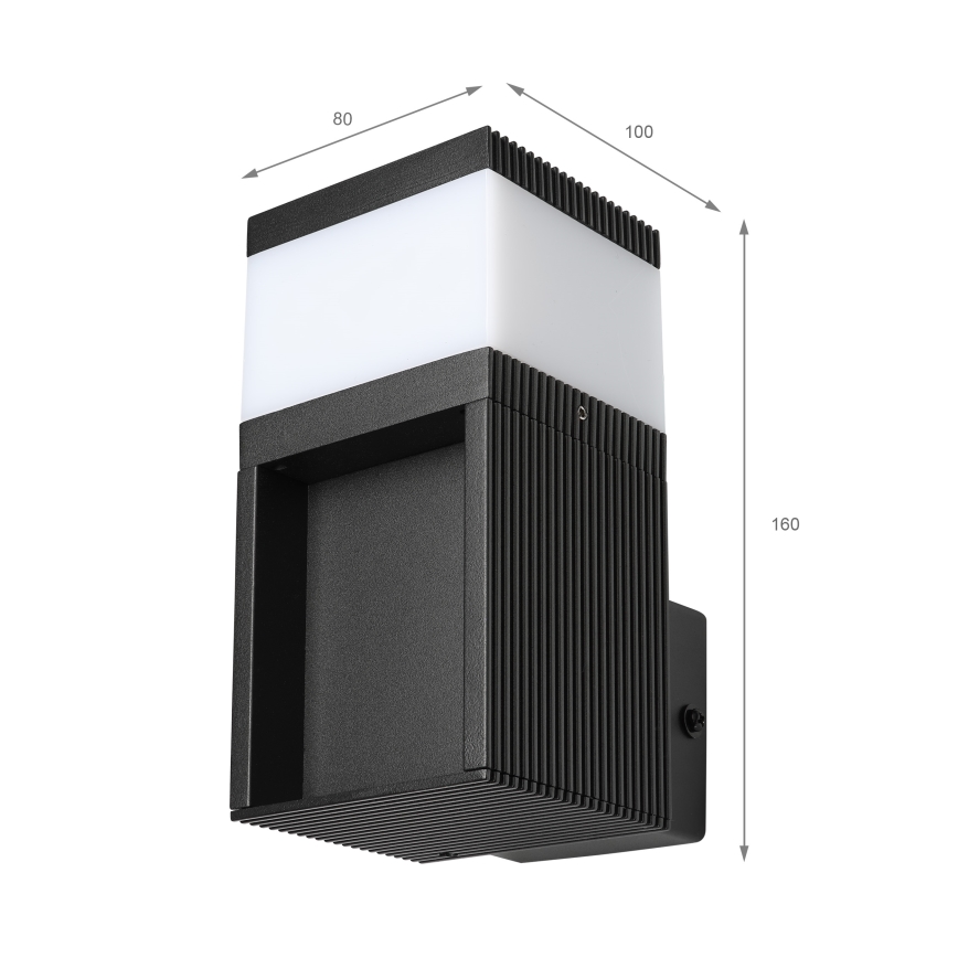 Āra sienas lampa VESPER 1xG9/5W/230V IP44 melna
