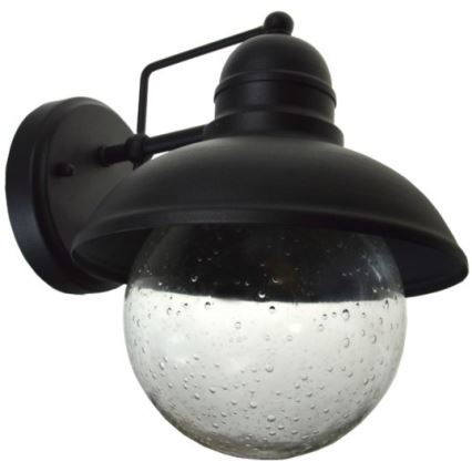 Āra sienas lampa WILDA 1xE27/60W/230V IP44 melna