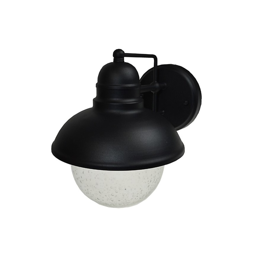 Āra sienas lampa WILDA 1xE27/60W/230V IP44 melna