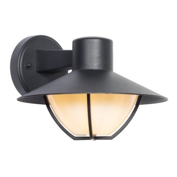 Āra sienas lampa ZALIKA 1xE27/60W/230V IP44 melna