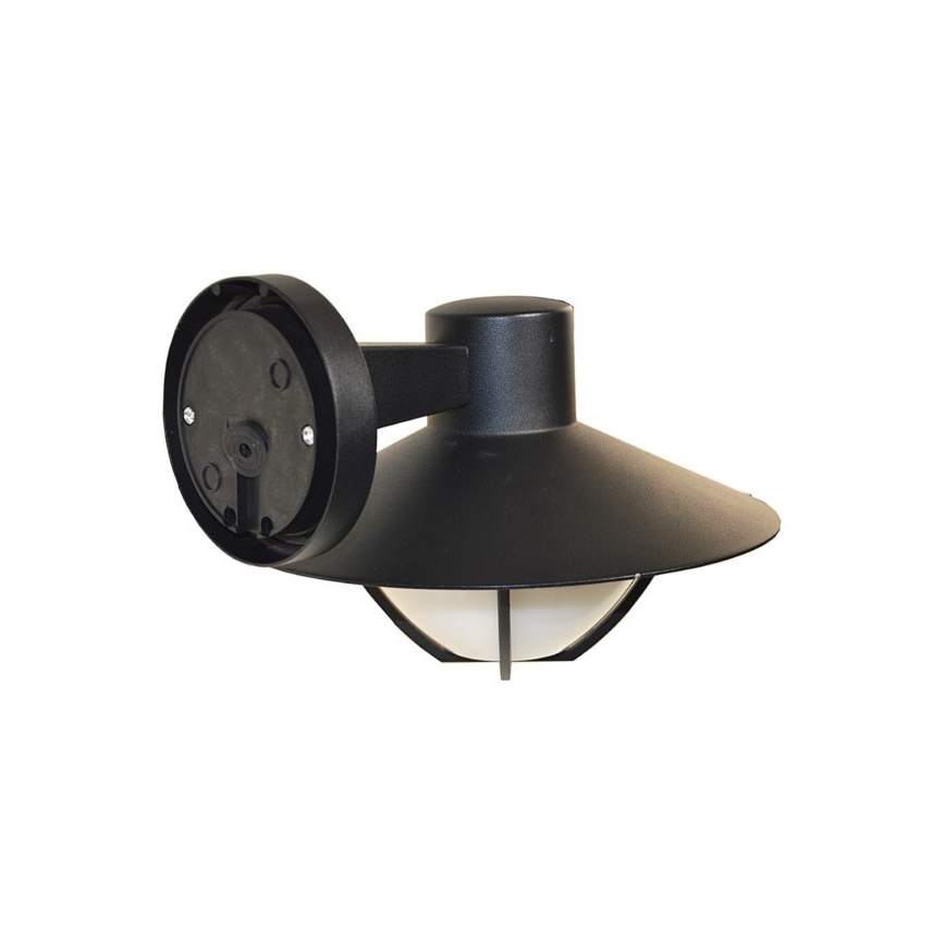 Āra sienas lampa ZALIKA 1xE27/60W/230V IP44 melna