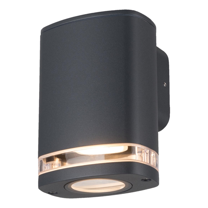 Āra sienas lampa ZEVI 1xGU10/10W/230V IP54 antracīta