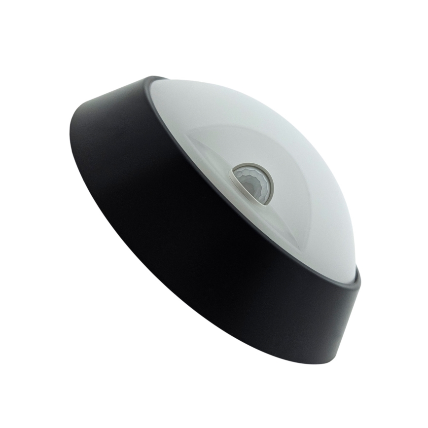 LED āra sienas gaismeklis ar regulējamu spilgtumu un kustības sensoru LED/15/18/20W/230V 3000K/4000K/6500K IP65 melns/balts