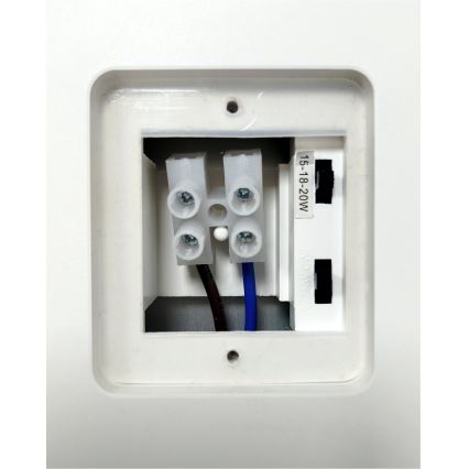 LED āra sienas gaismeklis ar regulējamu spilgtumu un kustības sensoru LED/15/18/20W/230V 3000K/4000K/6500K IP65 melns/balts