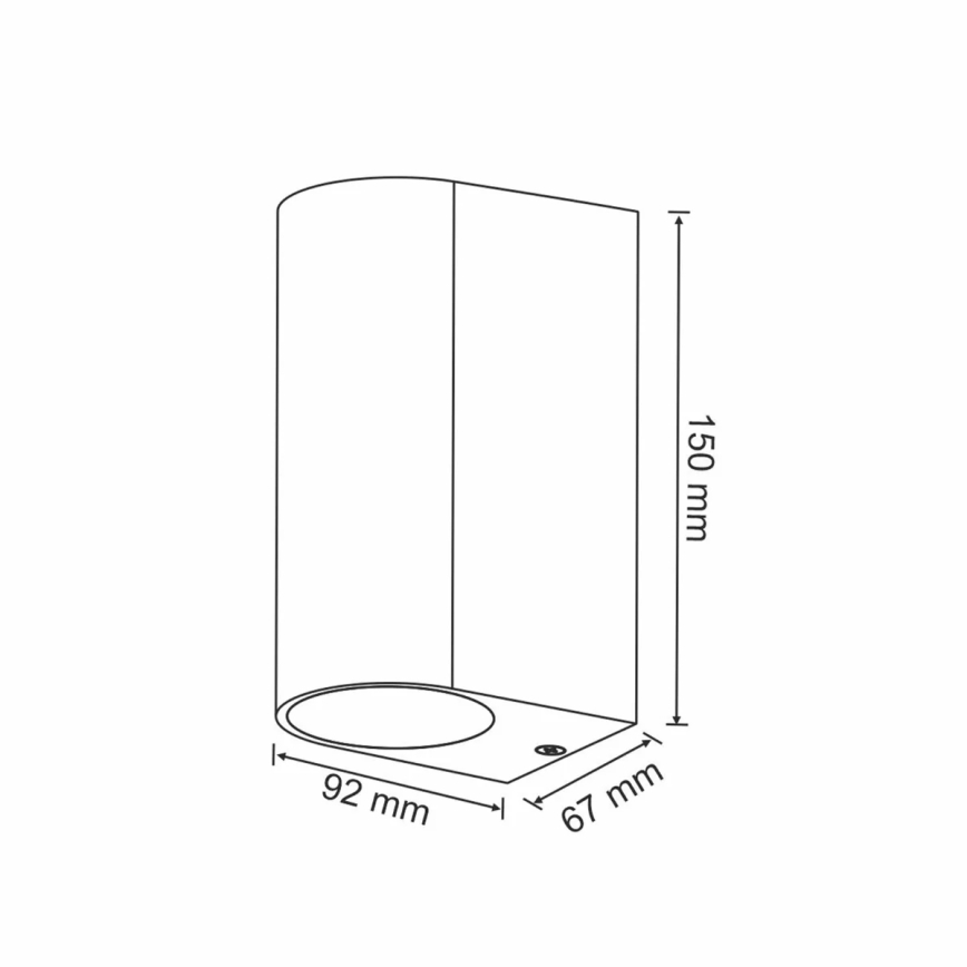 Āra sienas starmetis BOSTON 2xGU10/10W/230V IP44