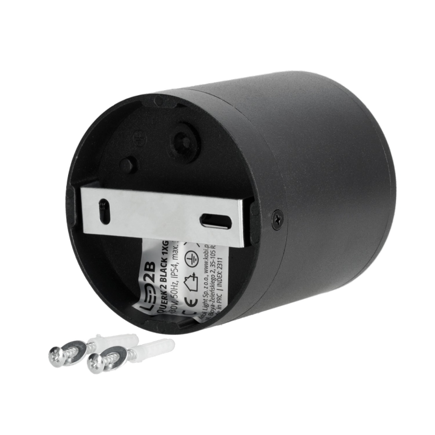 Āra starmetis 1xGU10/35W/230V IP54 apaļa melna
