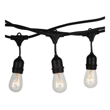 Āra virtene STRING 15m 15xE27/25W/230V IP54