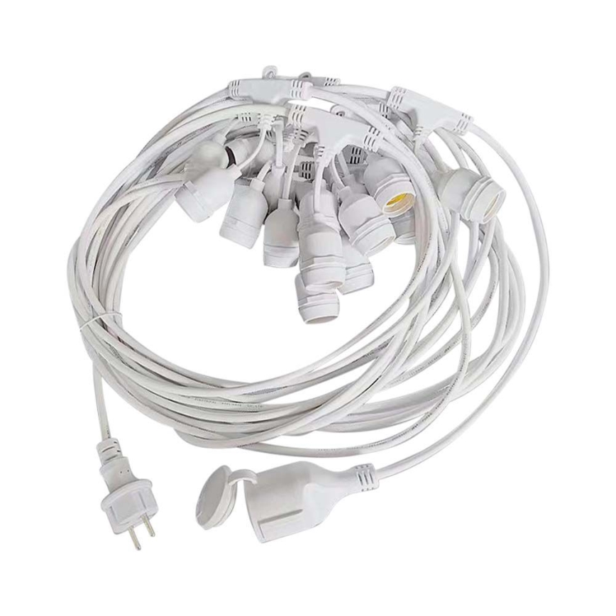 Āra virtene STRING 15xE27/40W/230V 15m IP65