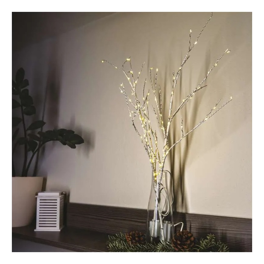 Āra Ziemassvētku LED rotājums 100xLED/3xAA siltā balta IP44