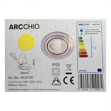 Arcchio - Iegremdējama lampa SOPHIA 1xGU10/50W/230V