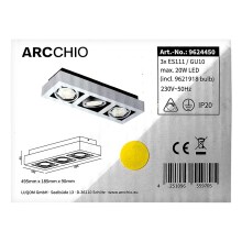 Arcchio - LED Griestu lampa RONKA 3xGU10/11,5W/230V