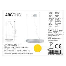Arcchio - LED Lustra ar auklu PIETRO 2xLED/45W/230V