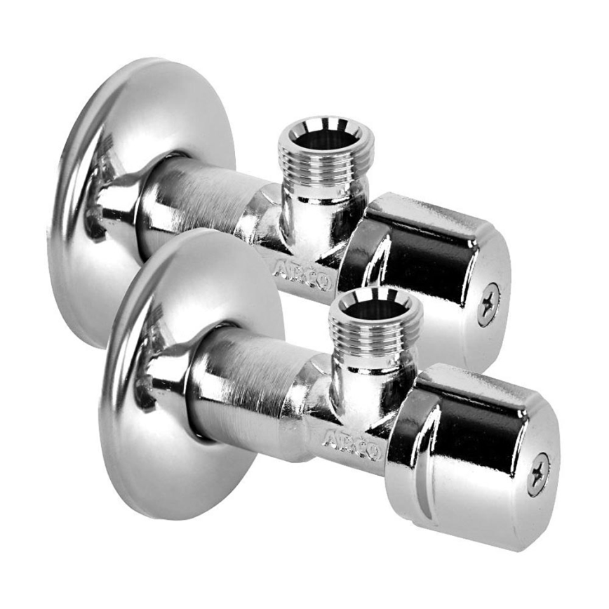 Arco - Stūra ventilis ARCO A-80, 2 gab., spīdīgs hroms