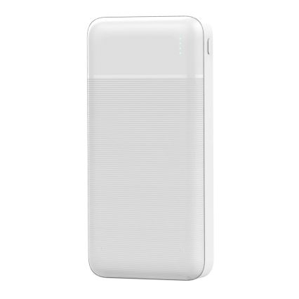 Ārējais akumulators 20000 mAh 3,7V balts