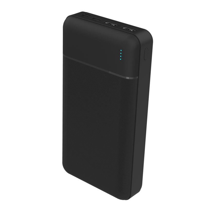 Ārējais akumulators 30000 mAh 3,7V melns