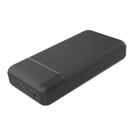 Ārējais akumulators 30000 mAh 3,7V melns