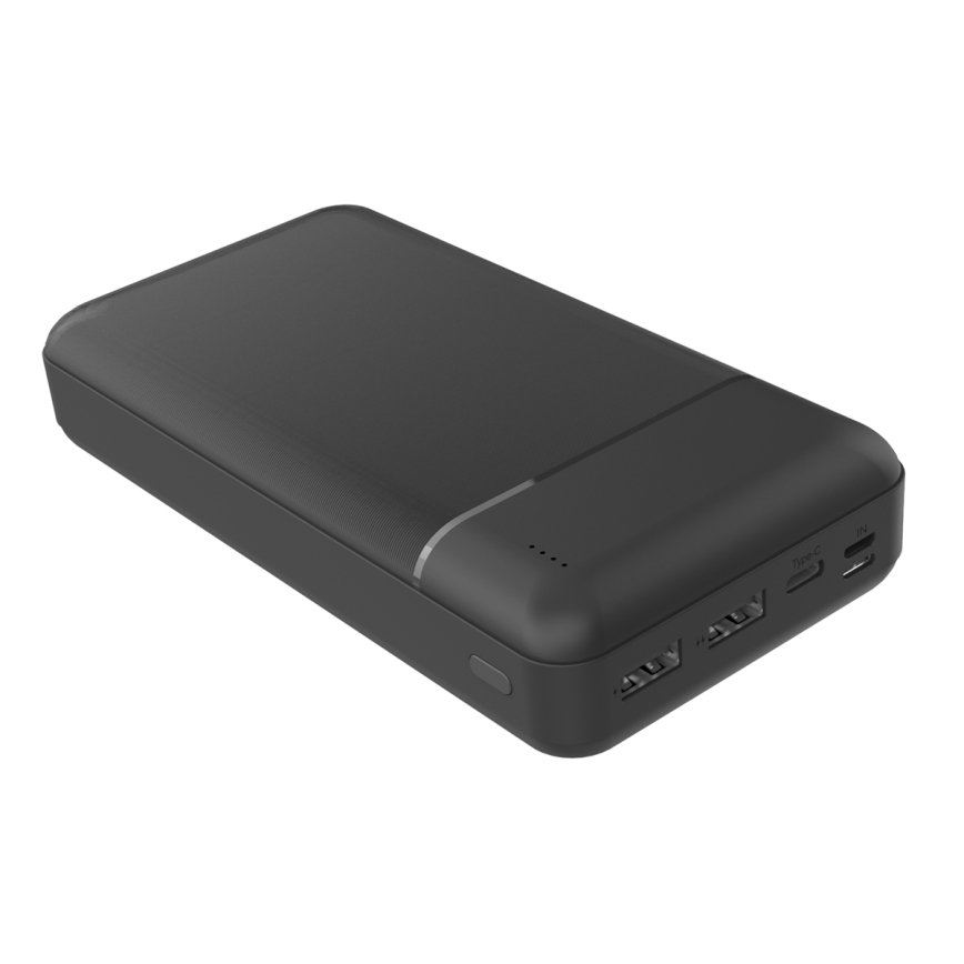 Ārējais akumulators 30000 mAh 3,7V melns