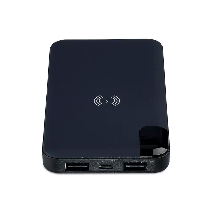 Ārējais Akumulators 8000mAh/3,7V  ar bezvadu uzlādi un dokstaciju zils