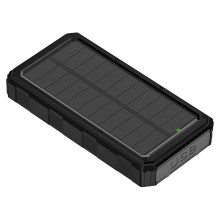 Ārējais akumulators ar saules enerģijas lukturīti 20000mAh 3,7V