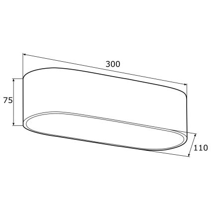 Argon 0903 - Griestu lampa TONI 2xE27/15W/230V melna