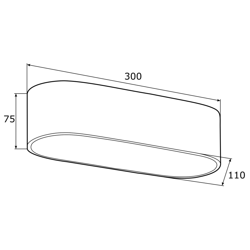 Argon 0904 - Griestu lampa TONI 2xE27/15W/230V melna/zelta