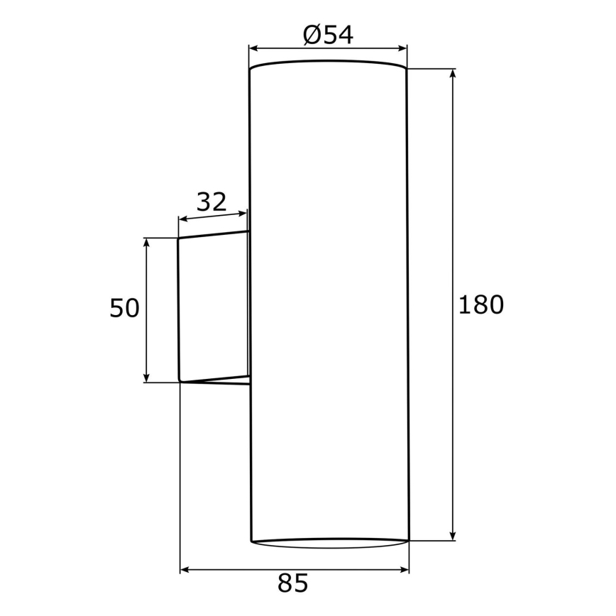 Argon 0912 - Sienas lampa MITOS 2xGU10/5W/230V hroms