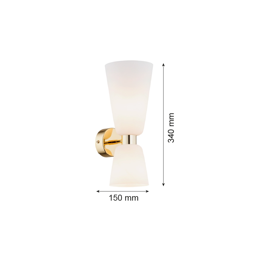 Argon 1034 - Sienas gaismeklis RENO 2xE14/7W/230V
