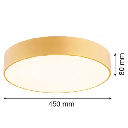 Argon 1458 - Griestu lampa DARLING 3xE27/15W/230V zeltaina