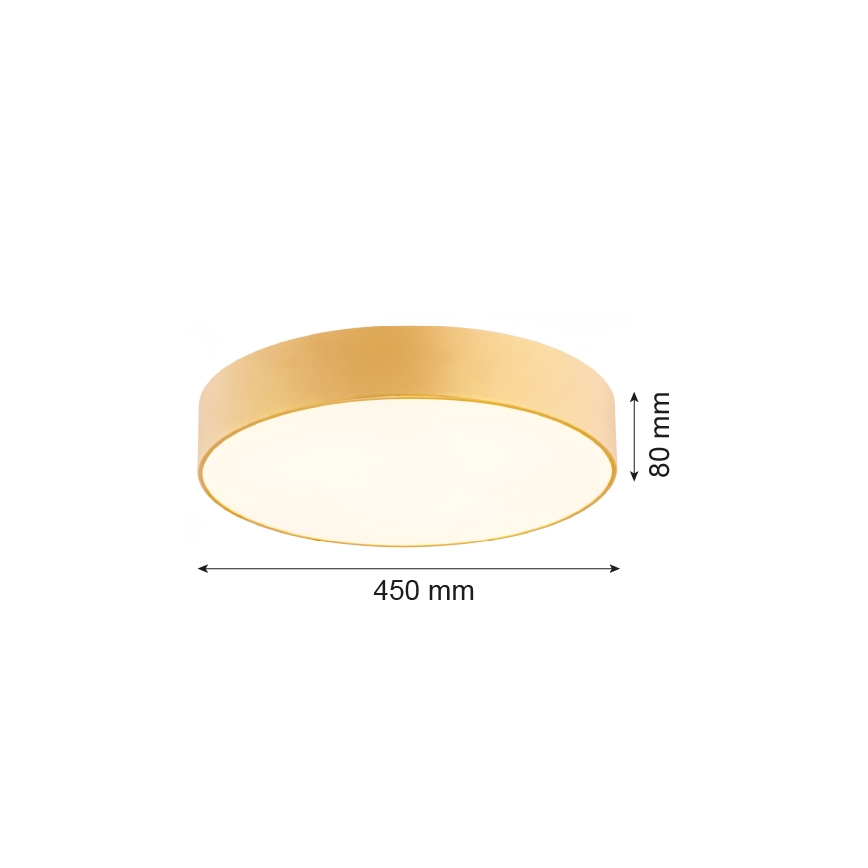 Argon 1458 - Griestu lampa DARLING 3xE27/15W/230V zeltaina