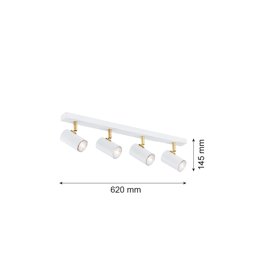 Argon 1689 - Starmetis LAGOS 4xGU10/5W/230V balts/zelta