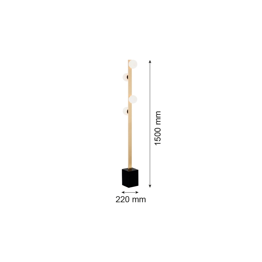 Argon 1738 - Grīdas lampa FREEMONT 4xG9/5W/230V