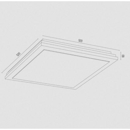 Argon 1804 - Griestu lampa CASERTA 4xE27/15W/230V 52x52 cm