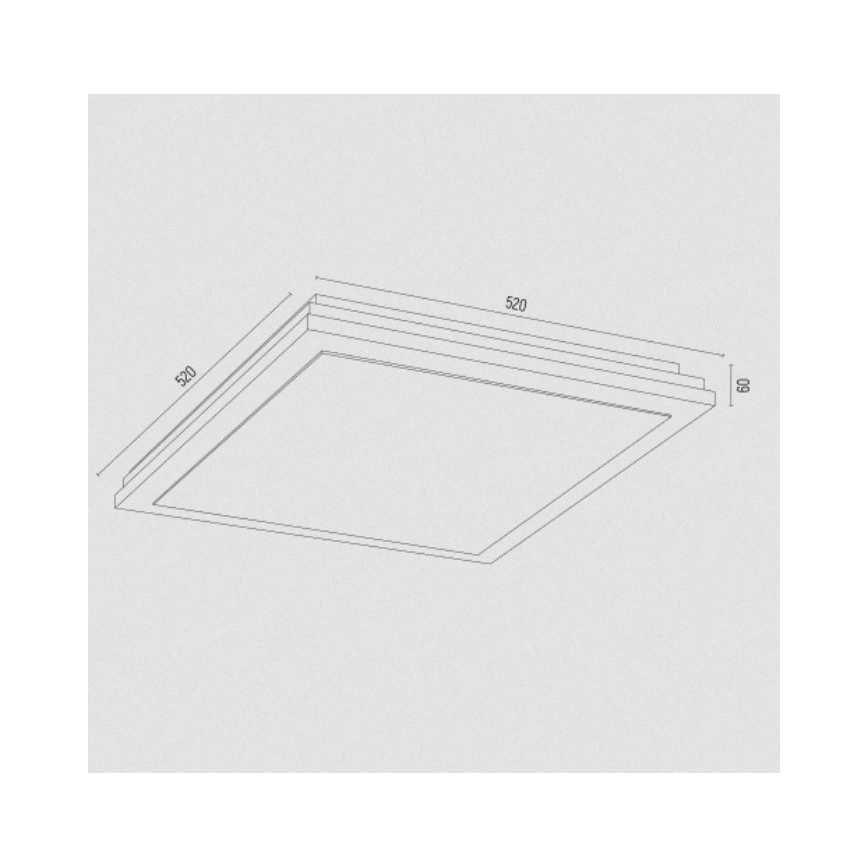 Argon 1804 - Griestu lampa CASERTA 4xE27/15W/230V 52x52 cm