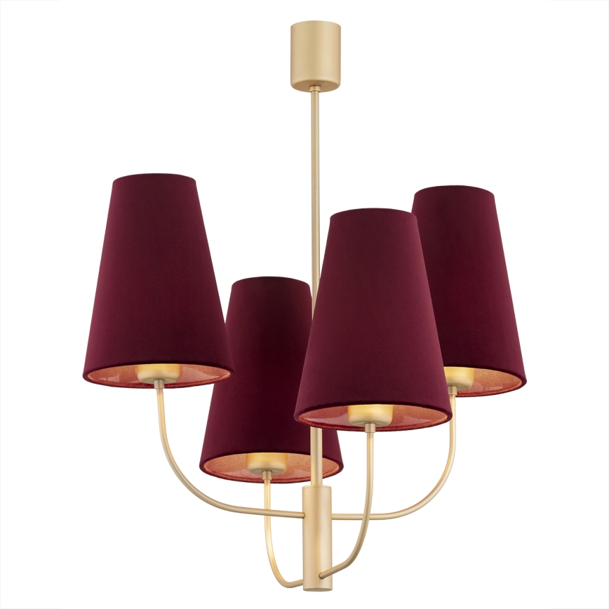 Argon 1827 - Lustra ar stieni SAFIANO 4xE27/15W/230V bordo