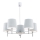 Argon 2076 - Lustra ar stieni BOLZANO 5xE27/15W/230V zila