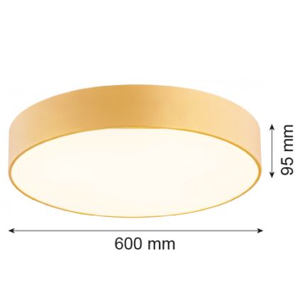 Argon 2081 - Griestu lampa DARLING 5xE27/15W/230V zeltaina