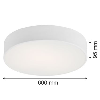 Argon 2082 - Griestu lampa DARLING 5xE27/15W/230V balta