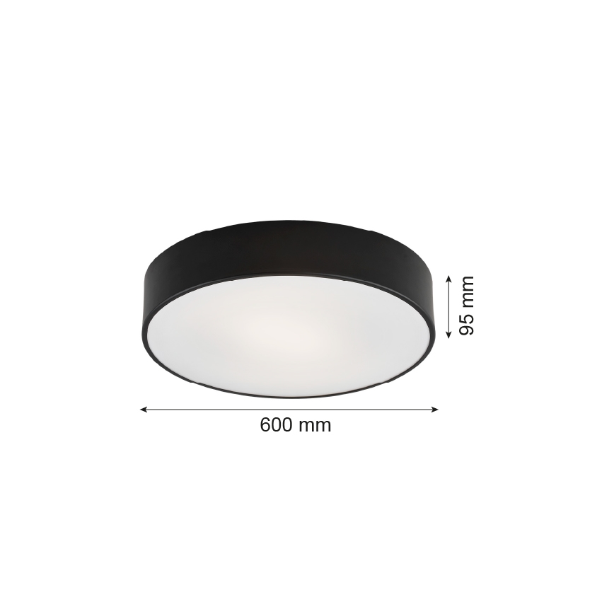 Argon 2084 - Griestu lampa DARLING 5xE27/15W/230V melna