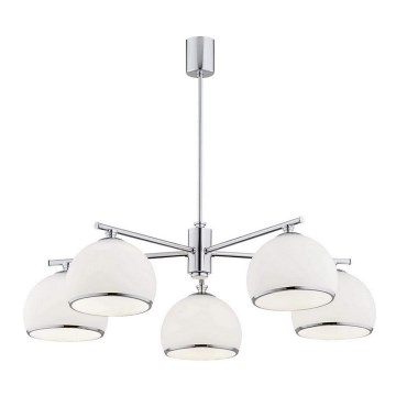 Argon 2087 - Lustra ar stieni MARBELLA 5xE27/15W/230V hroms