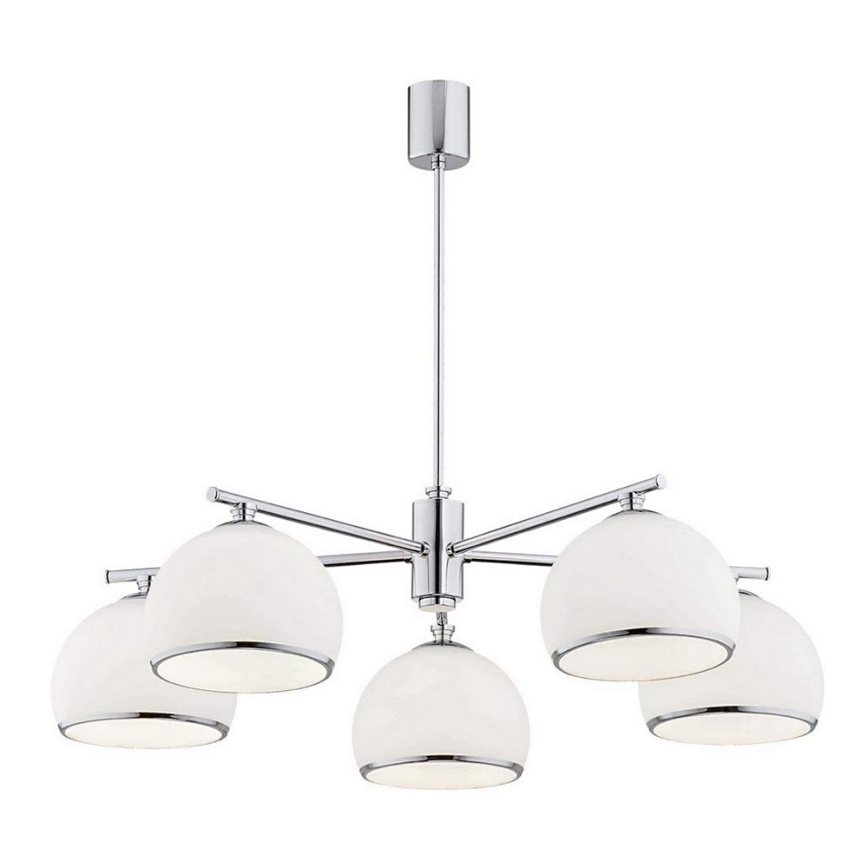 Argon 2087 - Lustra ar stieni MARBELLA 5xE27/15W/230V hroms