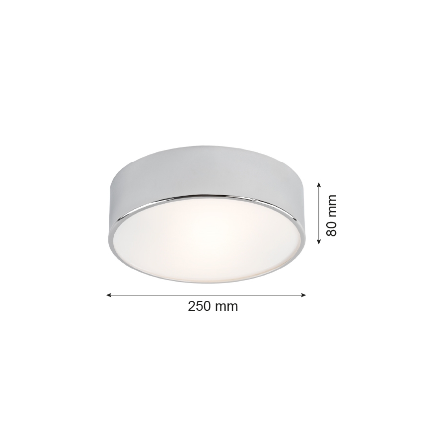 Argon 3083 - Griestu lampa DARLING 2xE27/15W/230V d. 25 cm sudraba
