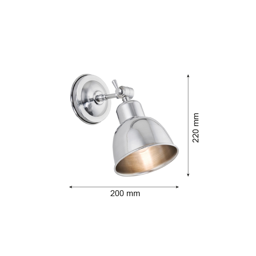 Argon 3172 - Sienas Apgaismojums EUFRAT 1xE27/60W/230V