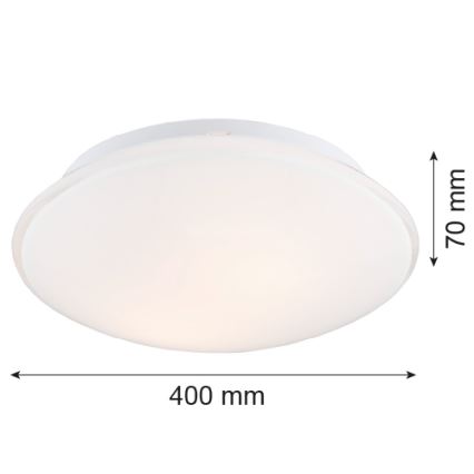 Argon 3224 - Griestu lampa GIN 3xE27/15W/230V balta
