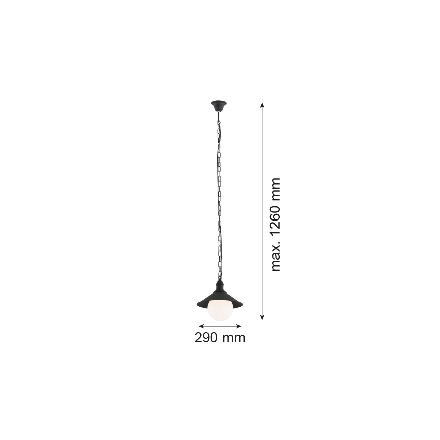 Argon 3285 - Āra lustra ERBA BIS 1xE27/60W/230V