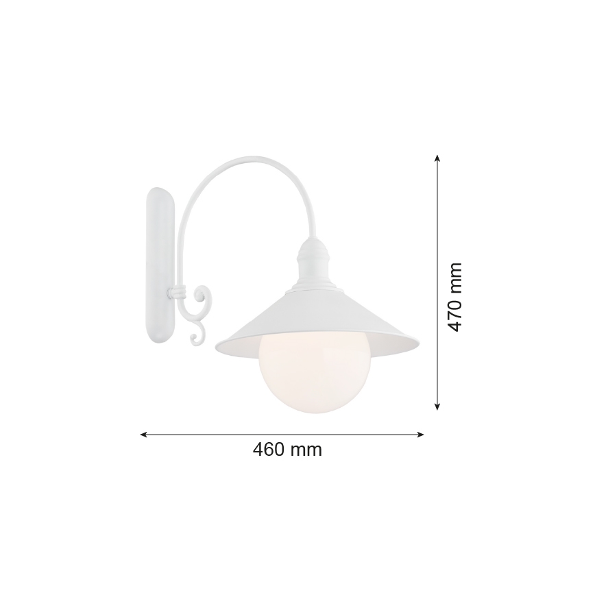 Argon 3297 - Sienas gaismeklis ERBA BIS 1xE27/60W/230V
